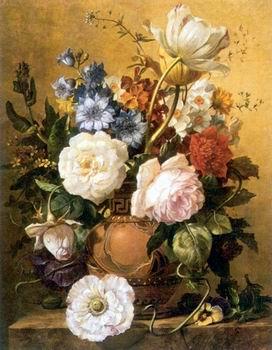 unknow artist Floral, beautiful classical still life of flowers.124